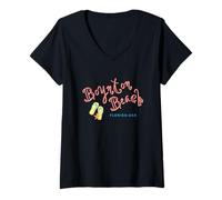 Femme Boynton Beach Floride T-Shirt avec Col en V