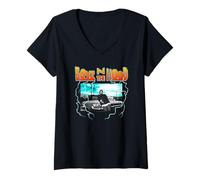 Femme Boyz n The Hood Doughboy Car and Lightning Hip Hop Movie T-Shirt avec Col en V