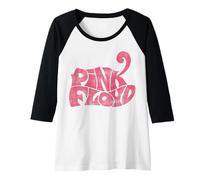 Femme Bracelet Rock Officiel Pink Floyd avec Logo rétro pour Femme Manche Raglan