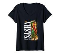 Femme Bratz Sasha Bunny Boo T-Shirt avec Col en V