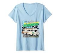 Femme Breaking Bad Heisenberg Racing RV Albuquerque TV Show T-Shirt avec Col en V
