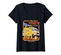 Femme Breaking Bad My First Chemistry Lab Vintage Design TV Show T-Shirt avec Col en V