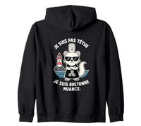 Femme Bretagne - Hermine Bretonne Humour Coiffe Triskell Sweat à Capuche
