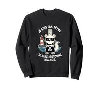 Femme Bretagne - Hermine Bretonne Humour Coiffe Triskell Sweatshirt