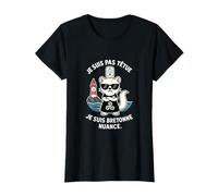 Femme Bretagne - Hermine Bretonne Humour Coiffe Triskell T-Shirt