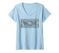 Femme Breviarium Romanum Messe Latine Traditionnelle Catholique T-Shirt avec Col en V