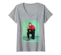 Femme Brian Blessed Flash Gordon, Acteur dans Une Tenue de Star Trek T-Shirt avec Col en V