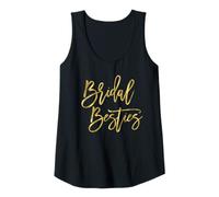 Femme Bridal Besties, Enterrement de Vie de Jeune Fille Jaune foncé Débardeur