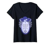 Femme Bridgerton I Will Stand with You Officiellement licencie T-Shirt avec Col en V