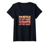Femme Bristle on The Clock Smooth Off The Clock T-Shirt avec Col en V