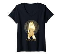 Femme Britney Spears - Gloire T-Shirt avec Col en V