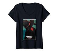 Femme Brokeback Mountain 20th Anniversary Silhouettes T-Shirt avec Col en V, Noir, L
