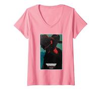 Femme Brokeback Mountain 20th Anniversary Silhouettes T-Shirt avec Col en V, Rose, L