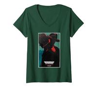 Femme Brokeback Mountain 20th Anniversary Silhouettes T-Shirt avec Col en V, Vert Forêt, XXL