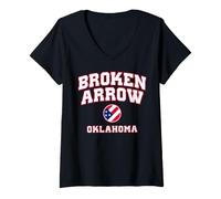 Femme Broken Arrow Oklahoma (Oklahoma) T-Shirt avec Col en V