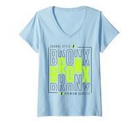 Femme Bronx Casual Style T-Shirt avec Col en V