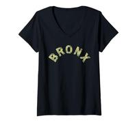 Femme Bronx - New York, New York - Édition camouflage T-Shirt avec Col en V