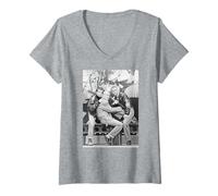 Femme Bros Luke Matt Goss Craig Logan Brosmania Big Push Tournée 1988 T-Shirt avec Col en V