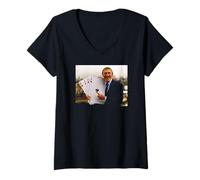 Femme Bruce Forsyth Generation Game Jouez Vos Cartes à Droite T-Shirt avec Col en V