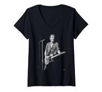 Femme Bruce Springsteen The River Tour en Direct par David Corio T-Shirt avec Col en V