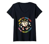 Femme Bruh It's STAAR Day You GOT This Don't Strress Coffee T-Shirt avec Col en V