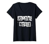 Femme Bruit Joyeux T-Shirt avec Col en V