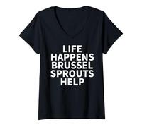 Femme Brussel Sprout Apparel - Design Amusant Great Sprouts T-Shirt avec Col en V