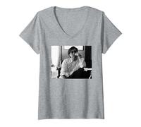 Femme Bryan Ferry Post Roxy Music, période pour garçons et Filles, 1985 T-Shirt avec Col en V