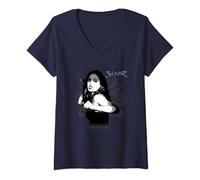 Femme Buffy The Vampire Slayer Faith Nouveau Slayer Portrait T-Shirt avec Col en V