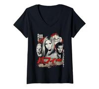 Femme Buffy The Vampire Slayer Japanese Movie Poster TV Show T-Shirt avec Col en V