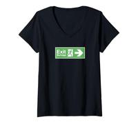 Femme Burbage d'acteur de Shakespeare T-Shirt avec Col en V