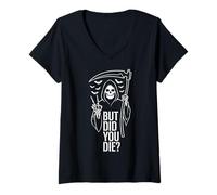 Femme But Did You Die Funny Halloween Fitness Military T-Shirt avec Col en V