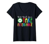 Femme But Did You Take Attendance T-Shirt avec Col en V