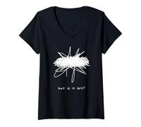 Femme But is It Art Musée d'art Moderne T-Shirt avec Col en V