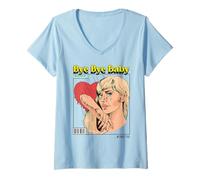 Femme Bye Baby I'm Better Off Without You (Énoncé de Relation) T-Shirt avec Col en V