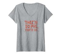 Femme Ça va Faire Pig T-Shirt avec Col en V