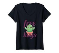 Femme Cactus, Juste Un Cactus T-Shirt avec Col en V