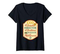 Femme Cadeau amusant de la part de sa fille pour un anniversaire ou la fête des mères T-Shirt avec Col en V