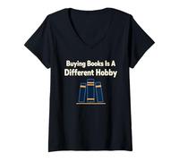 Femme Cadeau Amusant pour Les Amateurs de Livres pour Les lecteurs avec trop de Livres T-Shirt avec Col en V