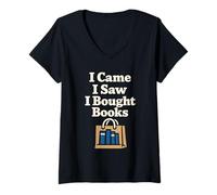 Femme Cadeau Amusant pour Les Amateurs de Livres pour Les lecteurs avec trop de Livres T-Shirt avec Col en V
