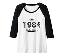 Femme Cadeau Anniversaire 1984 Vintage - Édition Limitée Originale Manche Raglan