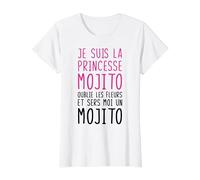 Femme Cadeau Anniversaire Humour Alcool Princesse Mojito Copine T-Shirt