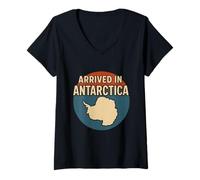 Femme Cadeau de croisière de Voyage en Antarctique pour Homme et Femme T-Shirt avec Col en V
