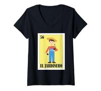 Femme Cadeau de loterie du Jardinier Espagnol - Mexicain El Jardinero T-Shirt avec Col en V
