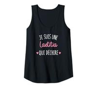 Femme Cadeau Femme Personnalisé Prénom Laetitia Qui Déchire Débardeur