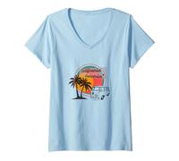 Femme California Dreamin' T-Shirt avec Col en V