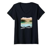 Femme Canada Banff Lake Louise T-Shirt avec Col en V