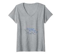 Femme Canal du midi - Toulouse T-Shirt avec Col en V