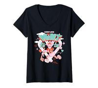 Femme Candy Land Valentine's Day Mint to Be Mr Mint Candy Cane Man T-Shirt avec Col en V