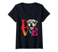 Femme Cane Corso Love - Vintage Italian Mastiff amateur de races de chiens T-Shirt avec Col en V